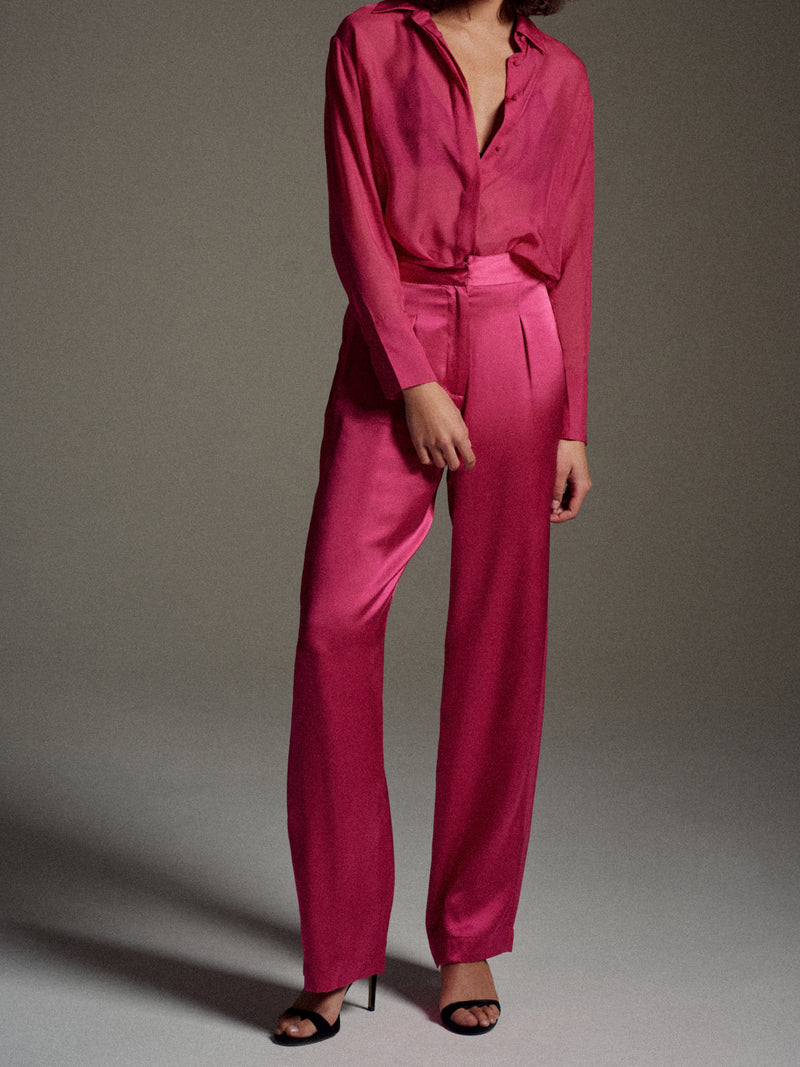 Collins Trousers - Fuchsia