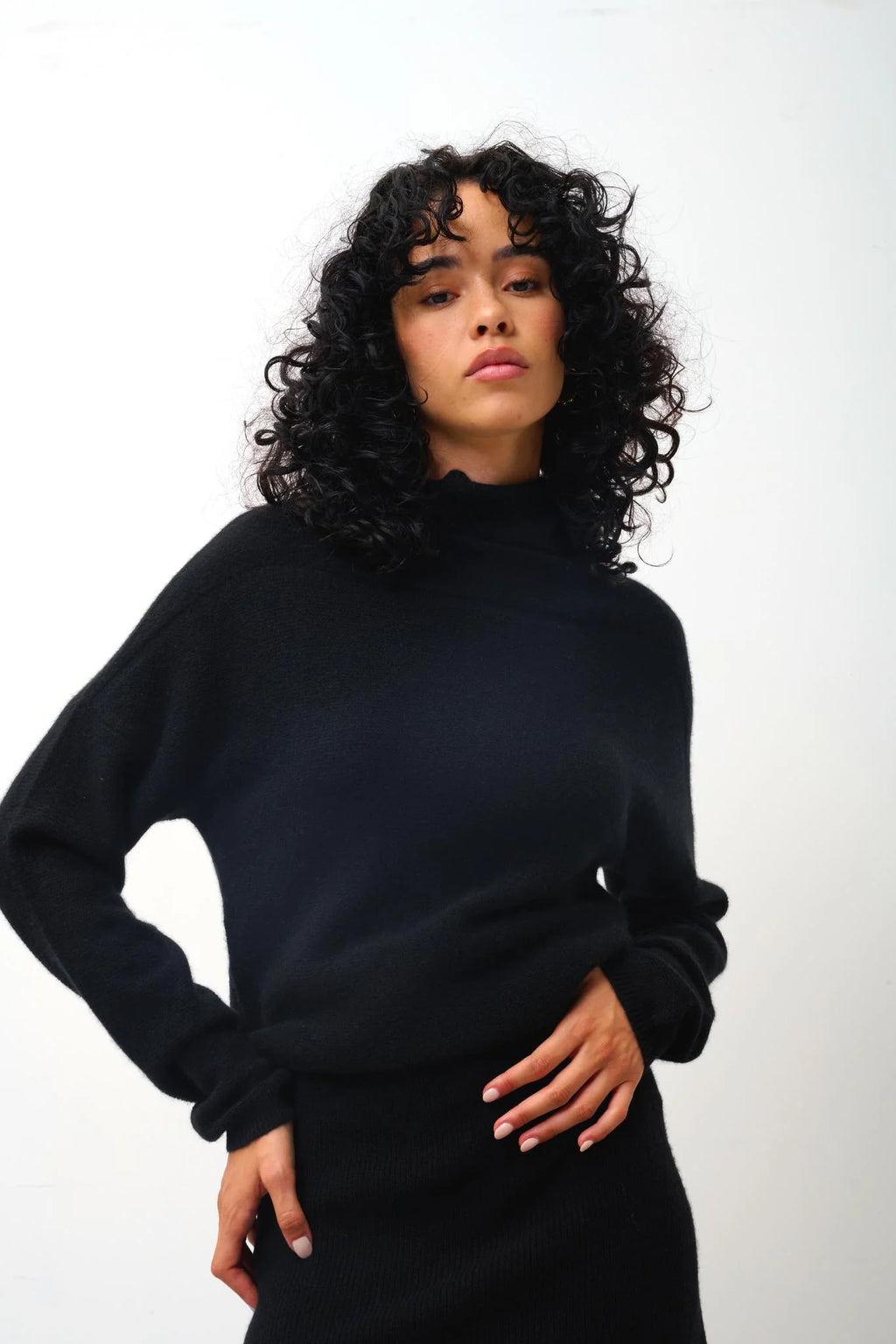 Jersey Cuello Vuelto - Collin - Negro
