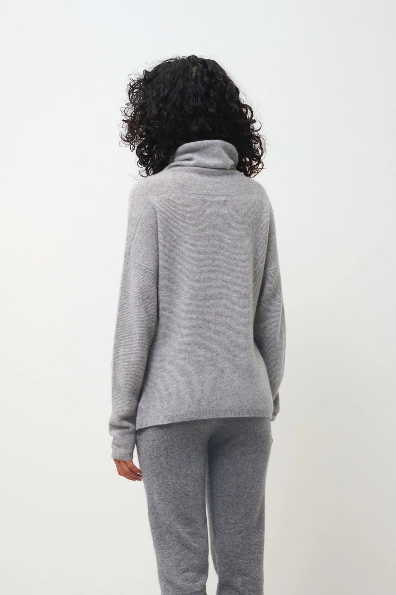 Turtleneck Sweater - Collin - Heathered Cloud
