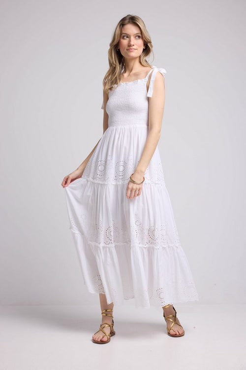 Long Strap Dress - Ecru