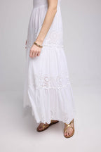 Robe Long Bretelles - Ecru