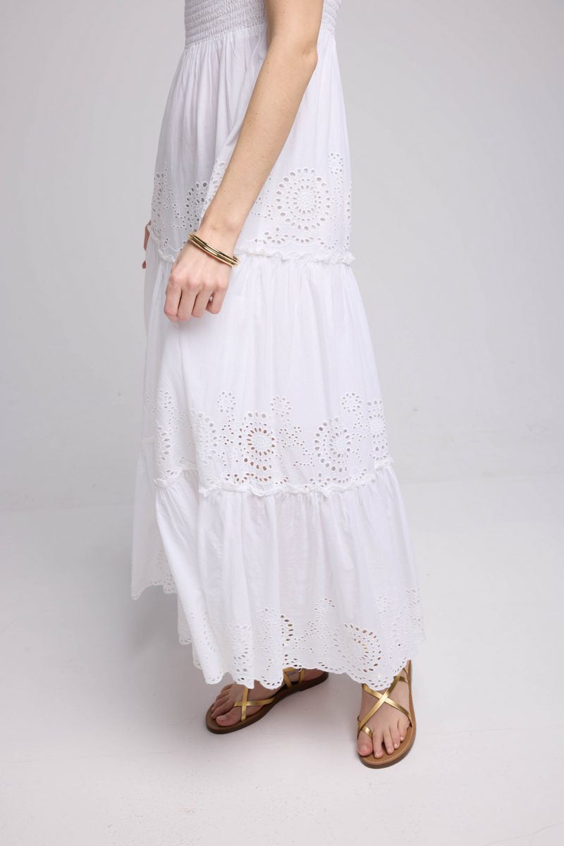 Robe Long Bretelles - Ecru