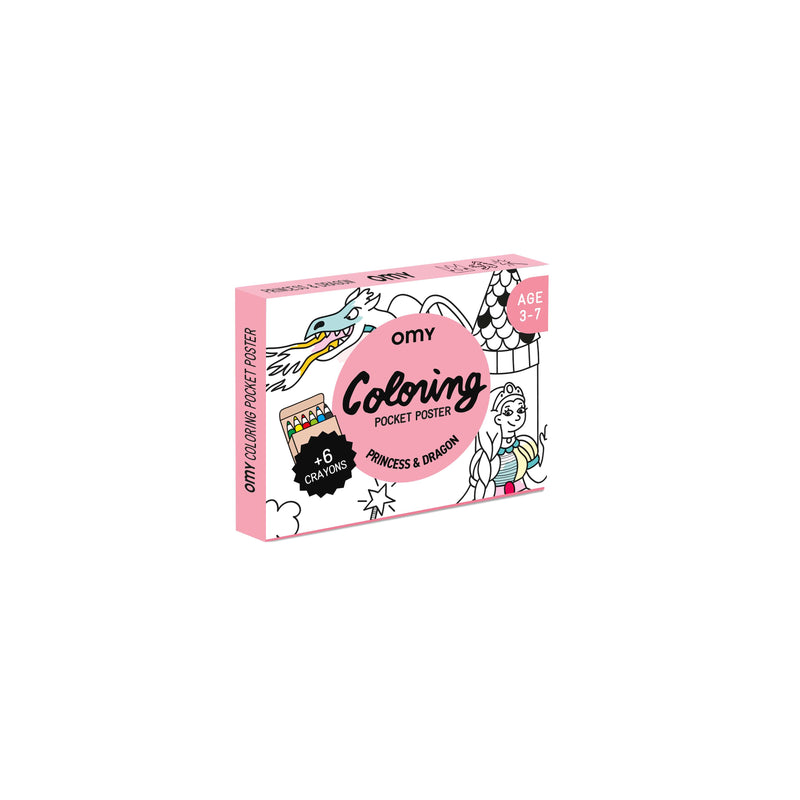 Princesses Et Dragons - Coloriage Pocket