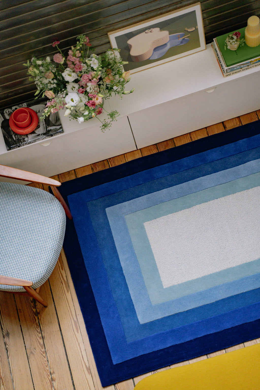 Blue Lens - Tapis - Laine
