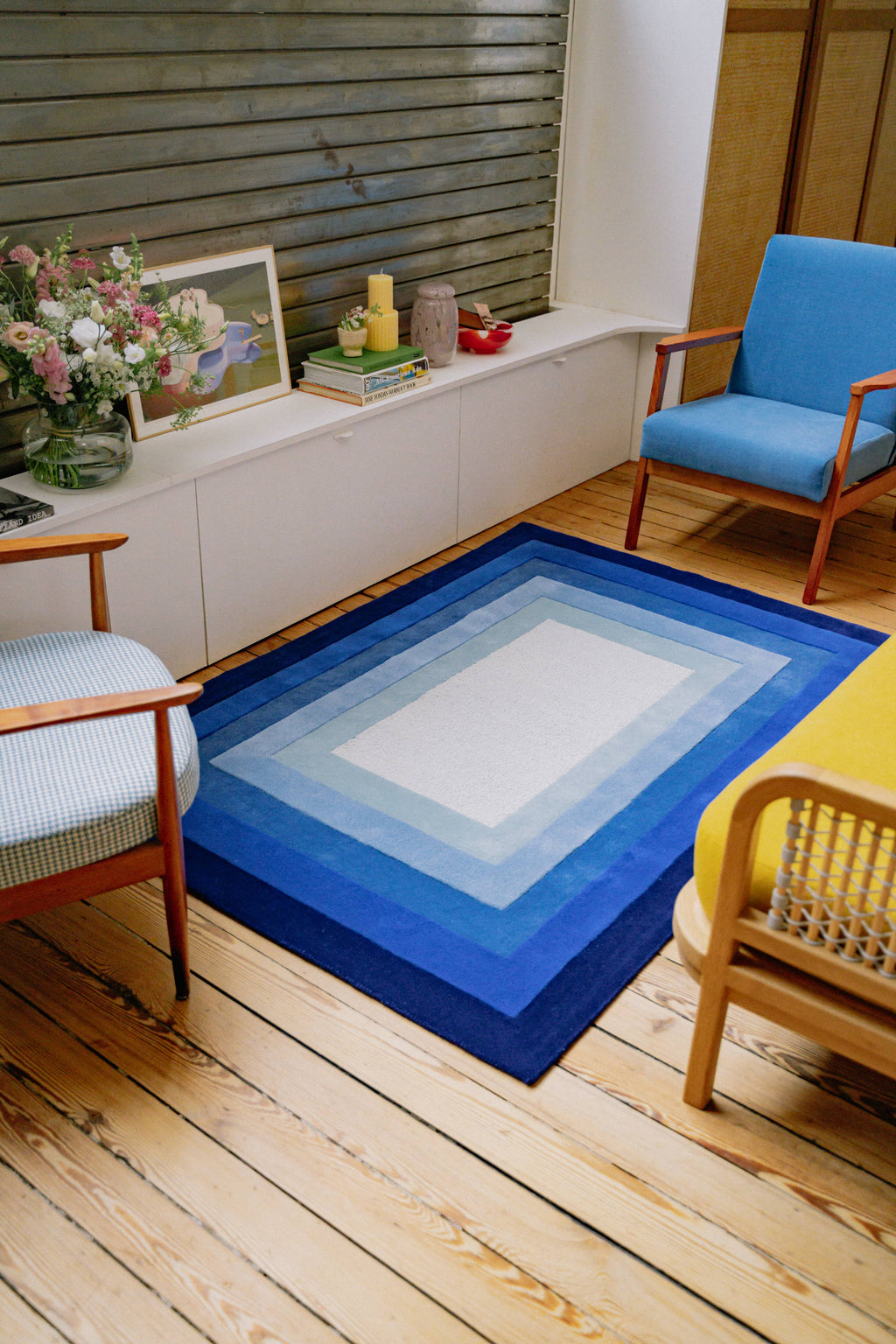 Blue Lens - Tapis - Laine