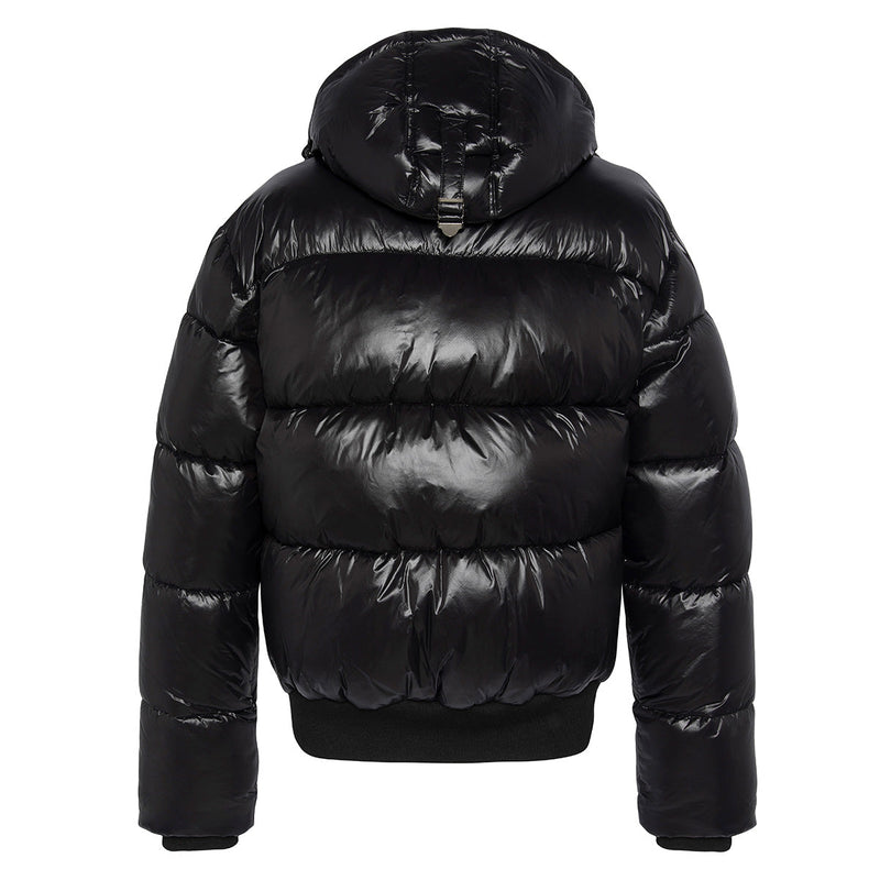 Schott - Doudoune À Capuche - Noir Foncé