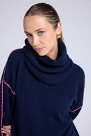 Tour De Cou Col - Bleu Marine