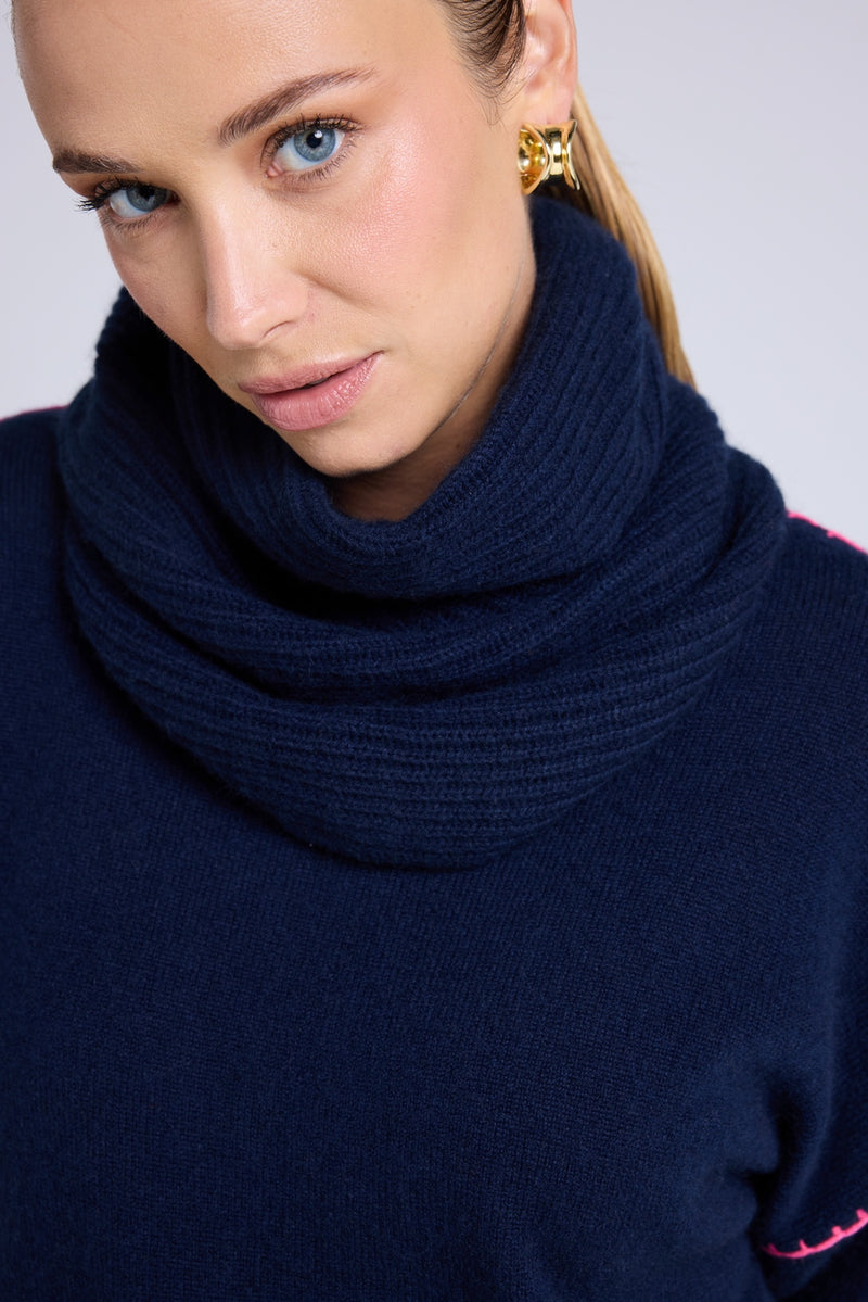 Tour De Cou Col - Bleu Marine