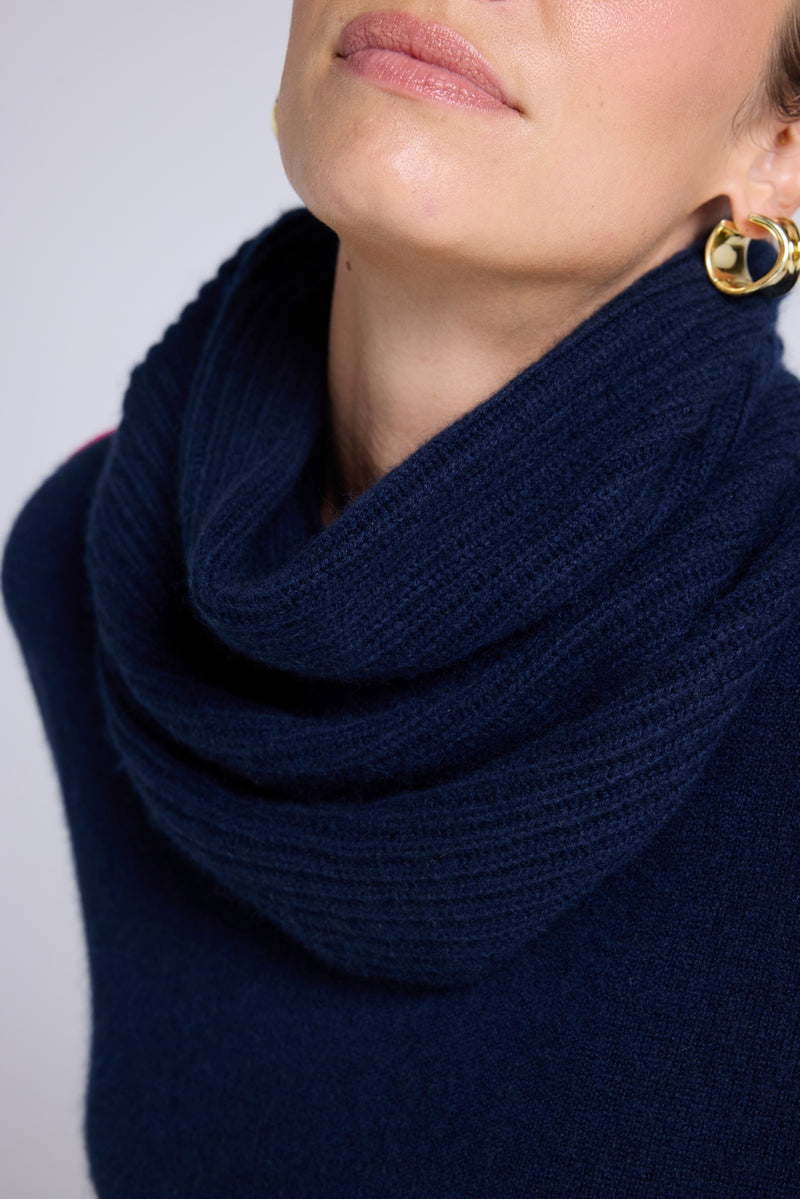 Tour De Cou Col - Bleu Marine