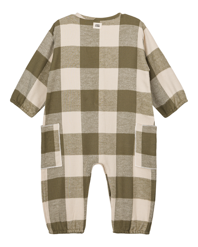 Combinaison Big Papi Flanelle Vichy Kaki