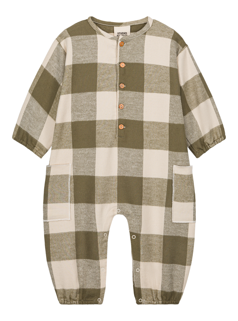 Combinaison Big Papi Flanelle Vichy Kaki