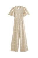 Capricci Macramé Ivory Jumpsuit