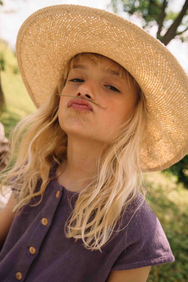 Mono corto Loulou Terry Púrpura