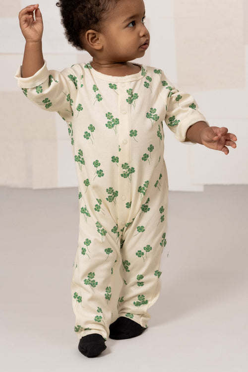 Ben Ecru Clovers Jumpsuit
