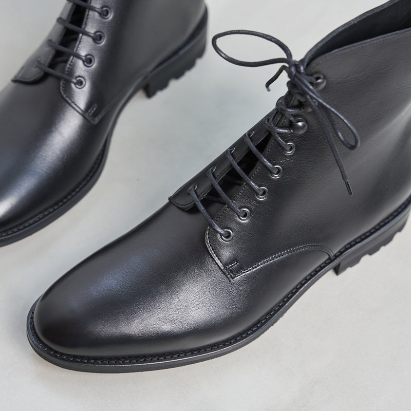 Combat Boots L'Homme Compliqué Cuir Noir