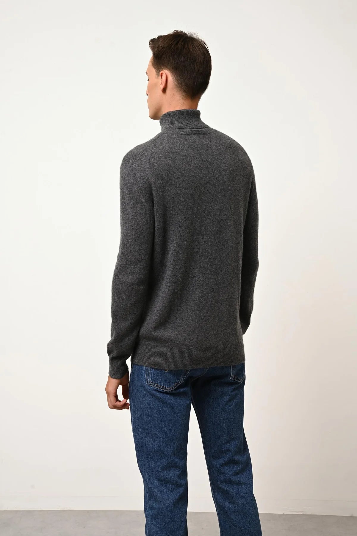 Pull Col Roulé - Connor - Anthracite Chiné