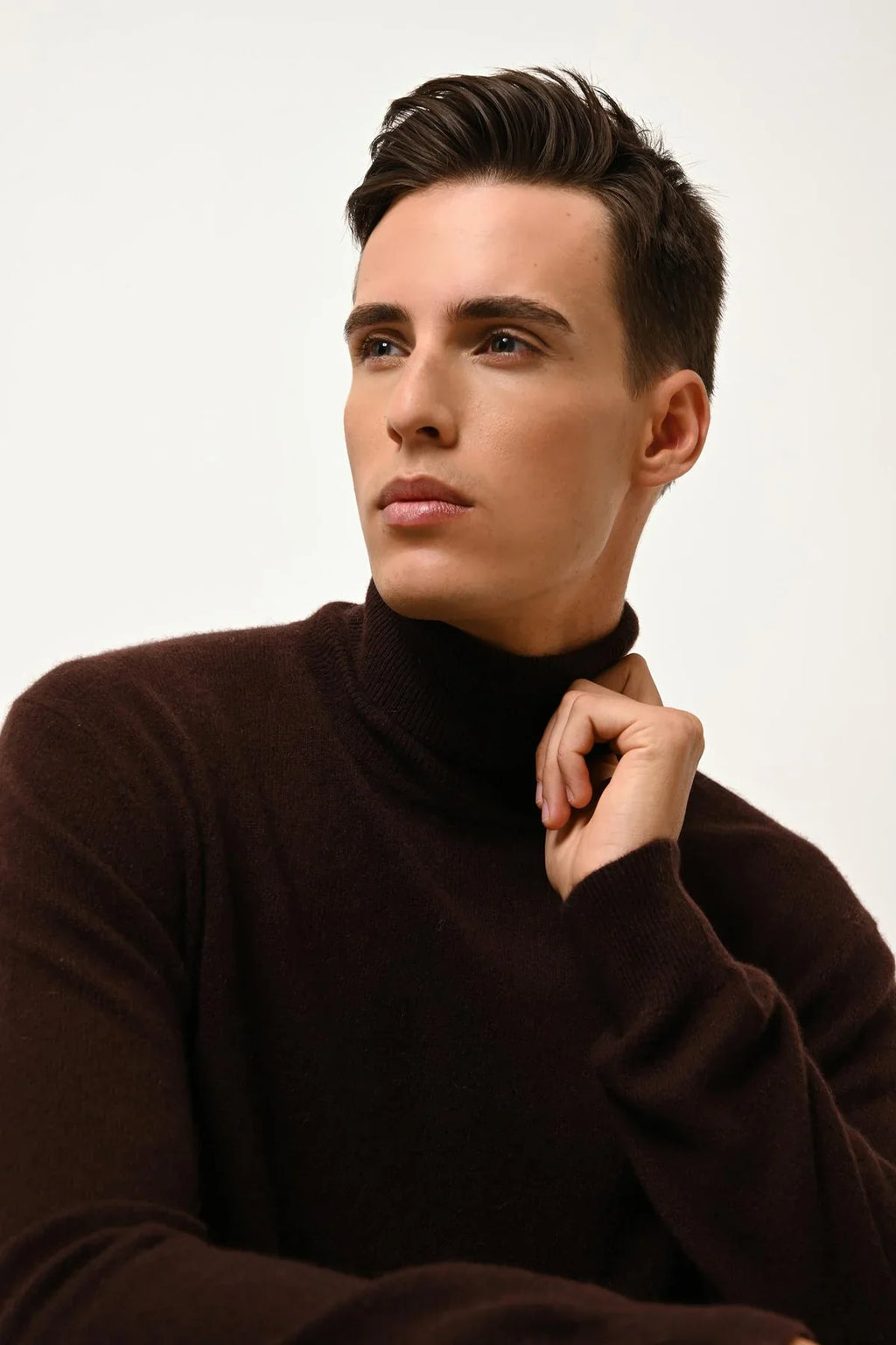 Roll-Neck Jumper - Connor - Choco