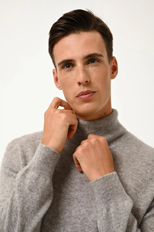 Pull Col Roulé - Connor - Nuage Chiné