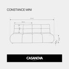 Constance Mini - Sofá recto