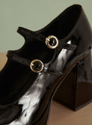 BABIES VERNIES NOIRES CONSTANCE PETITE MENDIGOTE