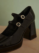BABIES VERNIES NOIRES CONSTANCE PETITE MENDIGOTE