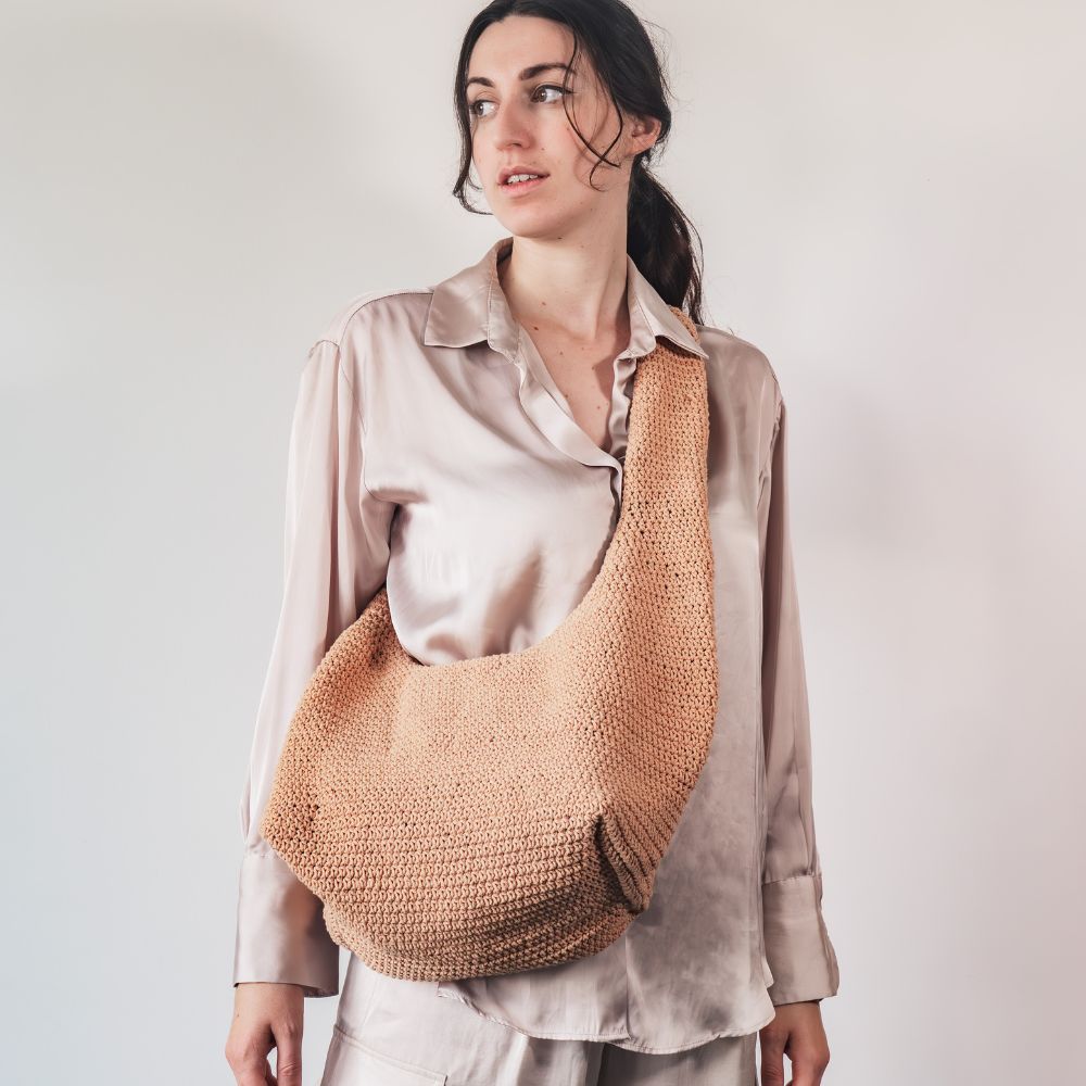 Sac Banane En Crochet Fait Main - Rose