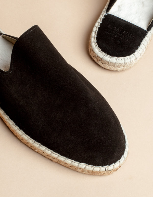 Espadrilles Copenhague - Cuir Noir - Femme