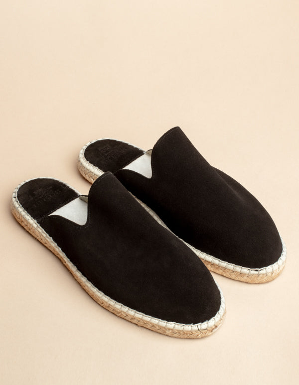 Espadrilles Copenhague - Cuir Noir - Femme