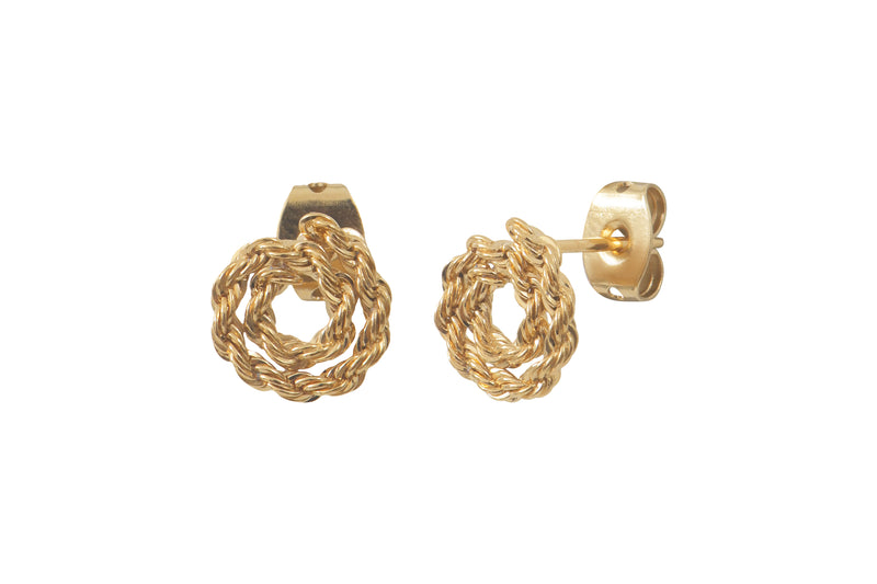 Boucles D'Oreilles Corde Doré