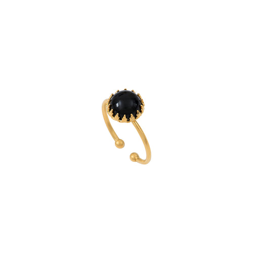 Bague Dorée Cordelia Onyx