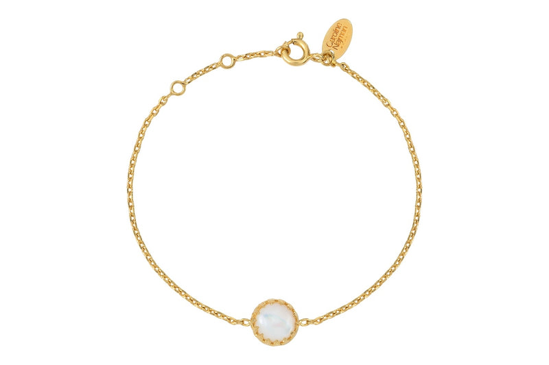 Pulsera Cordelia de Nácar Blanco