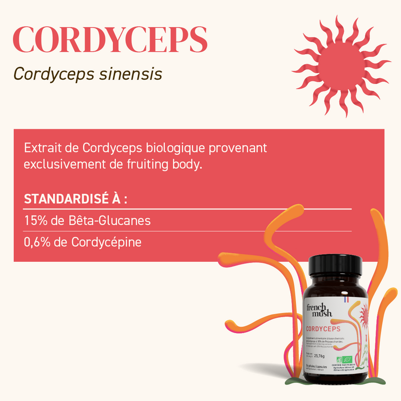 Compléments Alimentaires Cordyceps -  Énergie, performance physique et libido