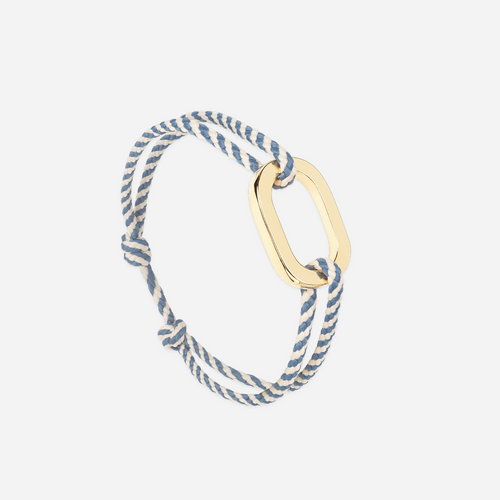 Bracelet Corsaire - Bleu Marine Rayé Beige