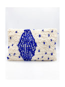 Coussin Berbère Marocain Azilal - Bleu Majorelle