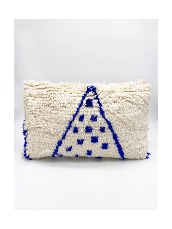 Cuscino berbero marocchino Azilal blu Majorelle