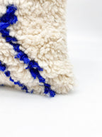 Housse De Coussin Berbère Marocain Bleu Majorelle