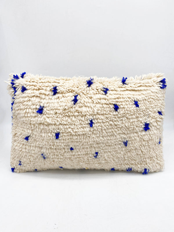 Federa per cuscino berbero marocchino blu Majorelle