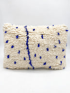 Federa per cuscino berbero marocchino blu Majorelle