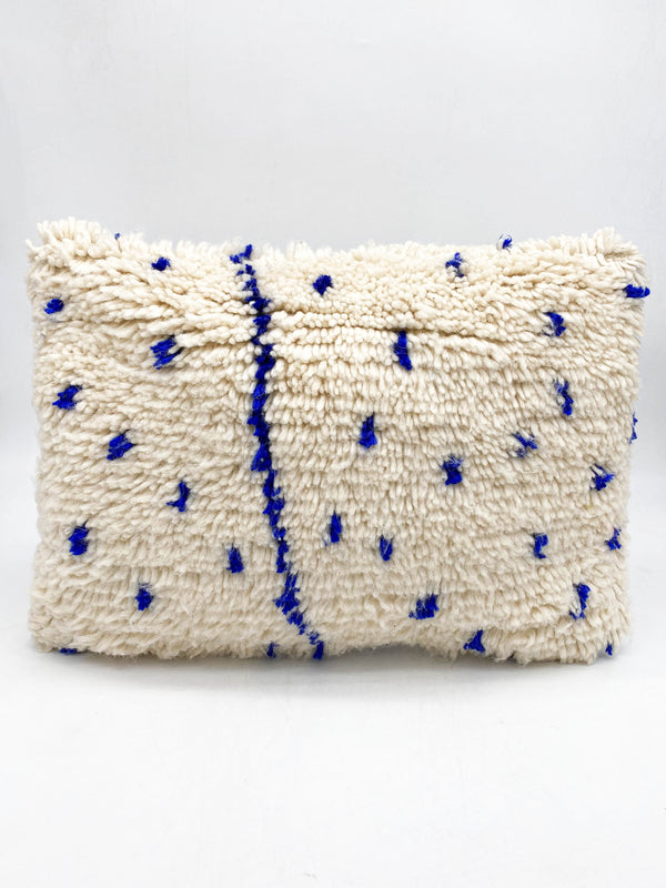 Federa per cuscino berbero marocchino blu Majorelle