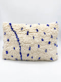 Federa per cuscino berbero marocchino blu Majorelle