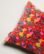 Rectangular Cushion Velvet - Holy red clay