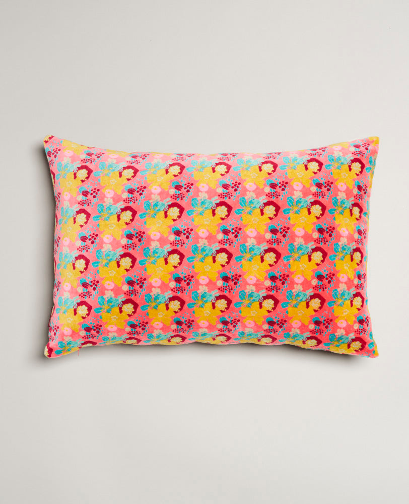 Cojín rectangular de terciopelo - Mackintosh coral