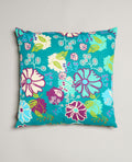 Square Cushion - Cosmos teal