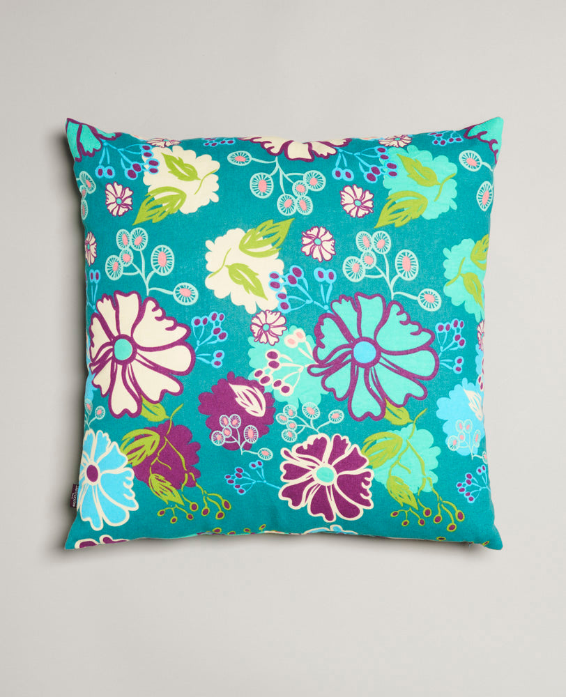 Square Cushion - Cosmos teal