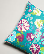 Square Cushion - Cosmos teal