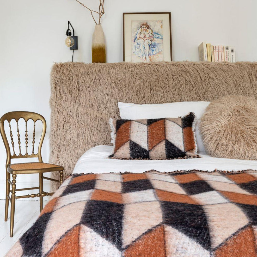 Soft Wool Throw - Couchette - Geometric