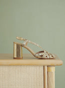 Sandales Couronne Sequin - Or/Argent