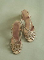 Sandales Couronne Sequin - Or/Argent