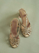 Sandales Couronne Sequin - Or/Argent