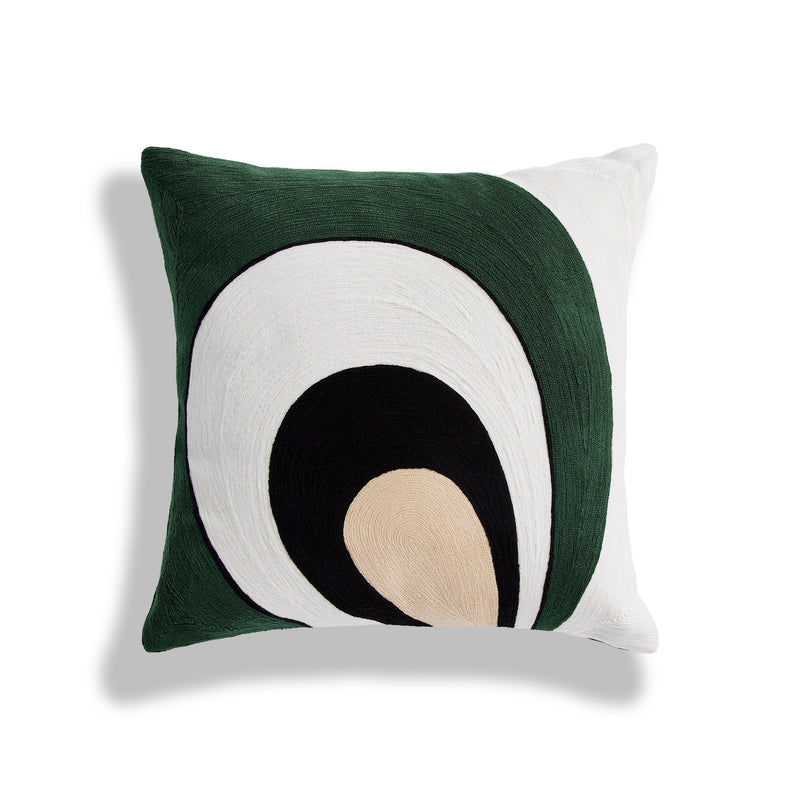 Coussin Paon - Bleu Sarah